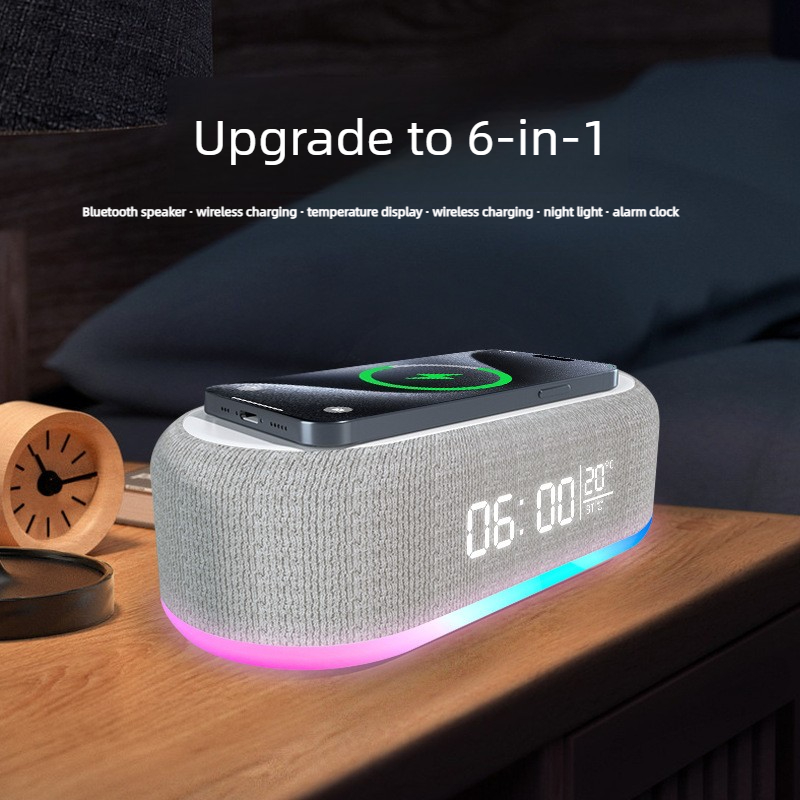 Audio X Music - Slimme Bluetooth-speaker, creatief bureaulampje, draadloze oplader,