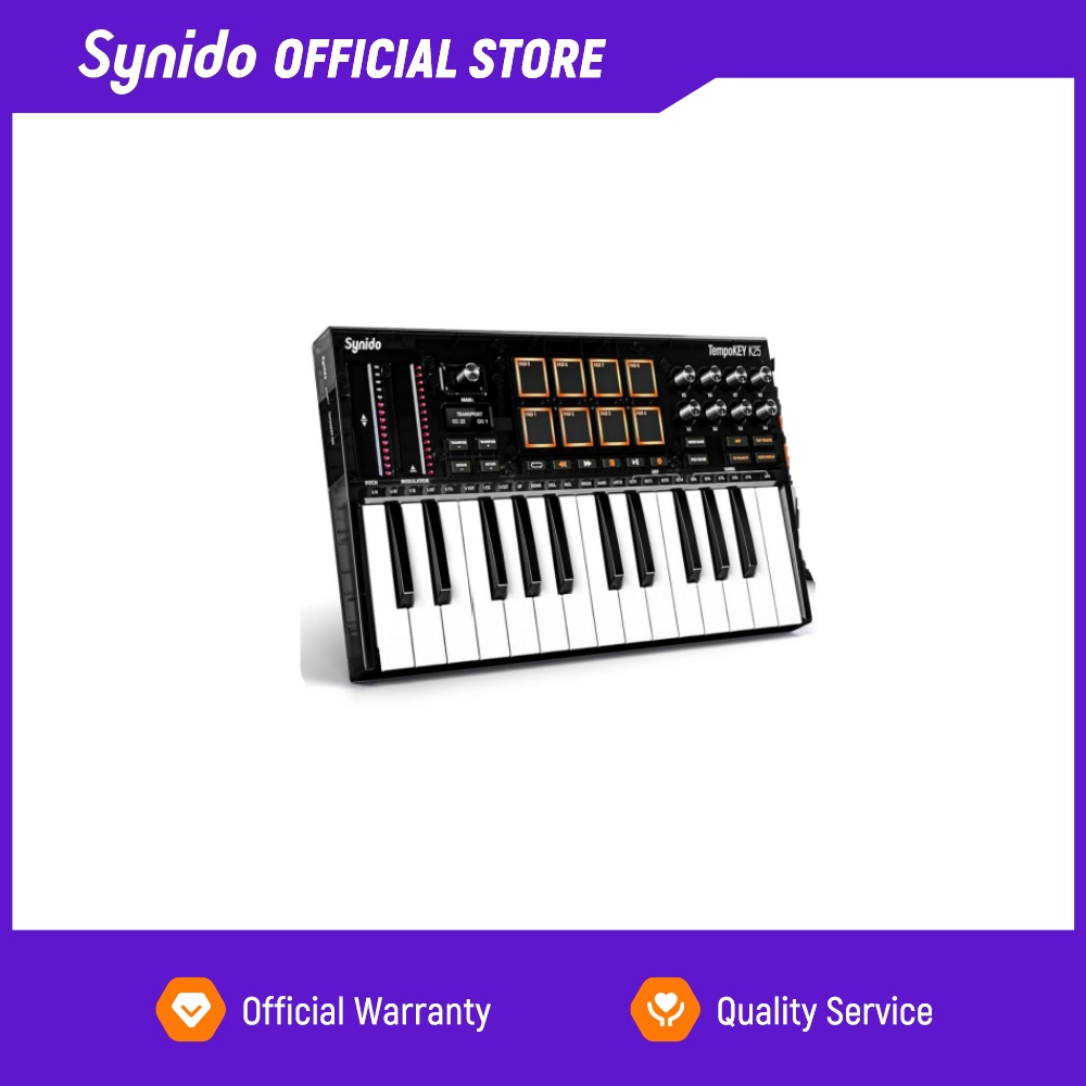 Midi Controller Pad - Synido Tempokey K25 USB MIDI Keyboard