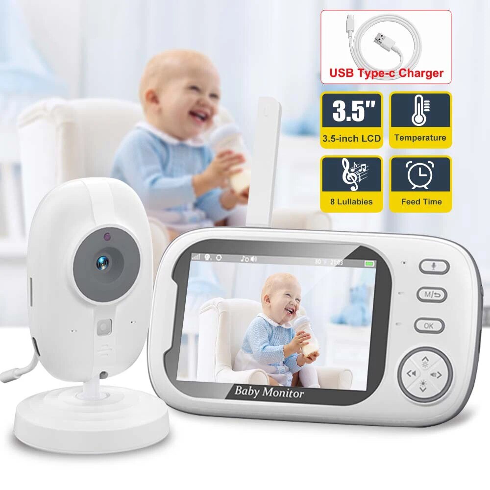 Audio Music To Video - 3.5 ''Video Babyfoon 2.4G Moeder Kind