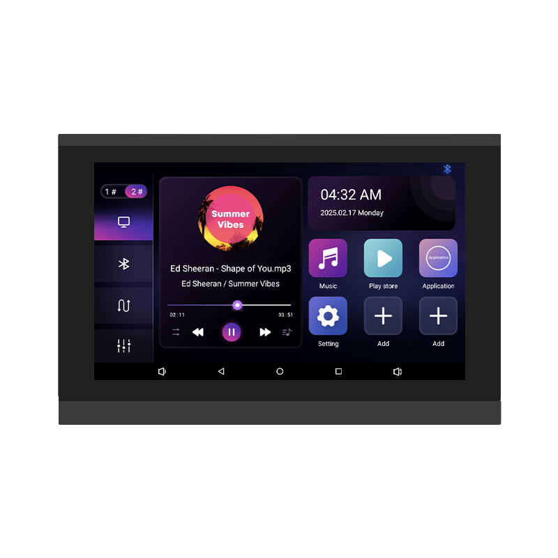 Audio Music System For Home - 7 inch touchscreen 2-zone slimme audio-wandversterker