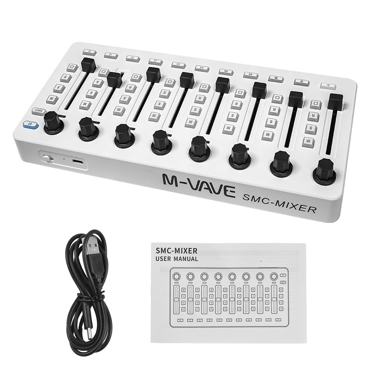 Midi Controller Pad - M-VAVE SMC-Mixer draadloze MIDI-controller, 43 knoppen