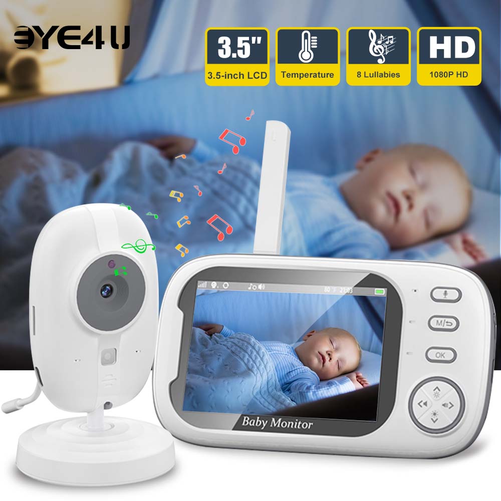 Audio Music To Video - 3.5'' Video Babyfoon 2.4G Moeder Kinderen