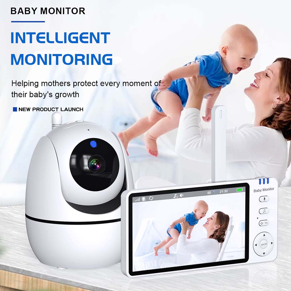 5 inch video-babyfoon, draadlo - Audio Music To Video recensie en prijs