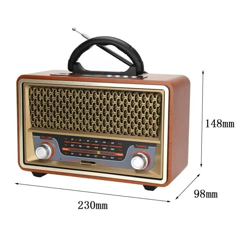 Retro hoogwaardige houten draa - Audio X Music recensie en prijs