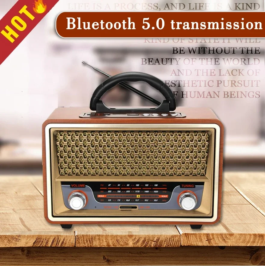 Retro hoogwaardige houten draa - Audio X Music recensie en prijs