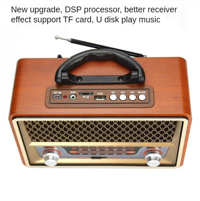 Retro hoogwaardige houten draa - Audio X Music recensie en prijs