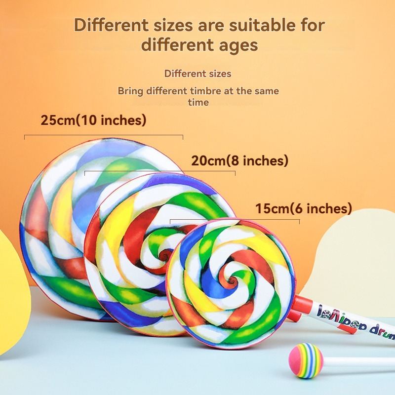 Educatieve handtrommel voor pe - Audio Music Lollipop recensie en prijs