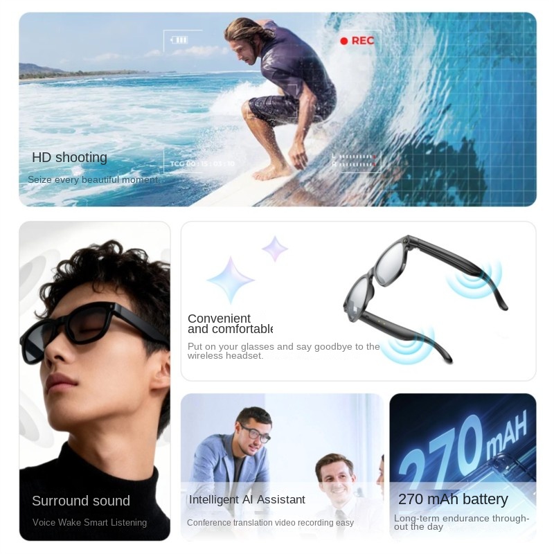 AI Smart Bril 800W Camera Meta - Audio Music To Video Ai recensie en prijs