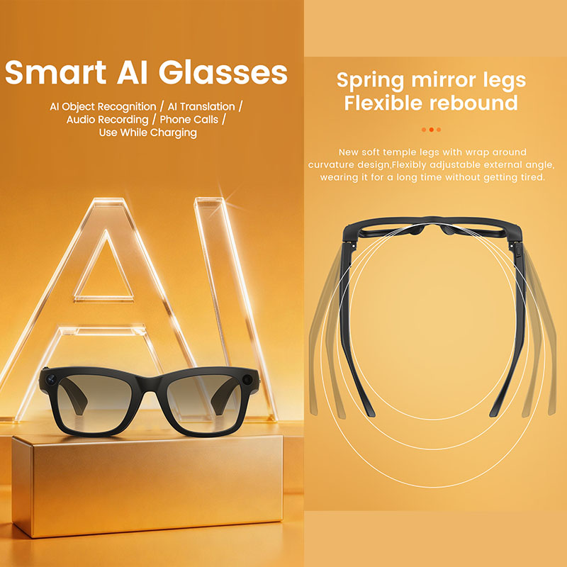 AI Smart Glasses 800W Camera A - Audio Music To Video Ai recensie en prijs