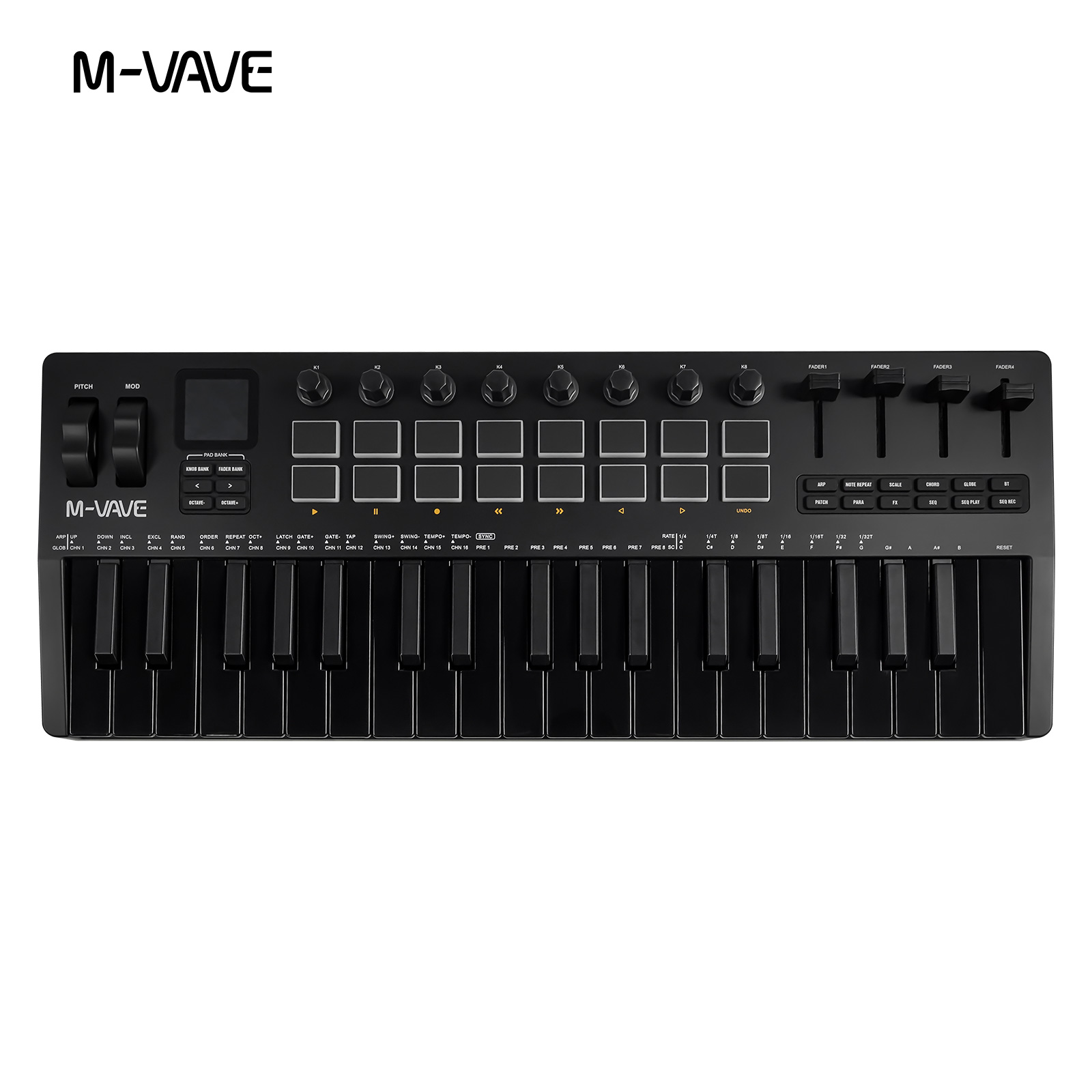 M-VAVE SMK-37 USB MIDI-control - Midi Controller Pad recensie en prijs