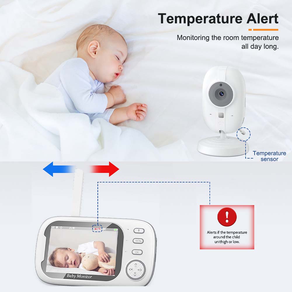 3.5'' Video Babyfoon 2.4G Moed - Audio Music To Video recensie en prijs