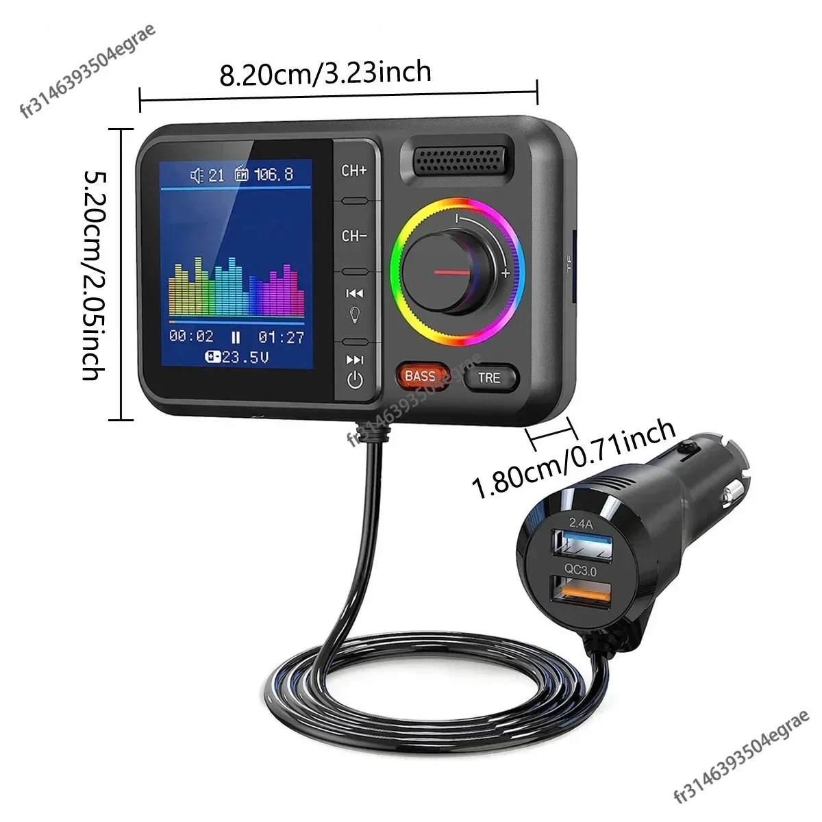 Draadloze FM-zender met groot  - Audio Music App recensie en prijs